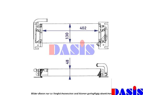 AKS DASIS масляный радиатор, двигательное масло 446006N